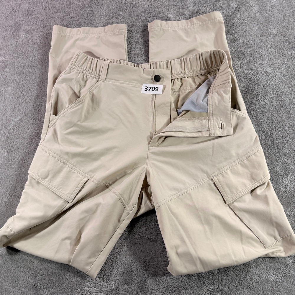 Old Navy Cargo Pants Womens Medium Tall Beige Tan Breathable Hiking Outdoor